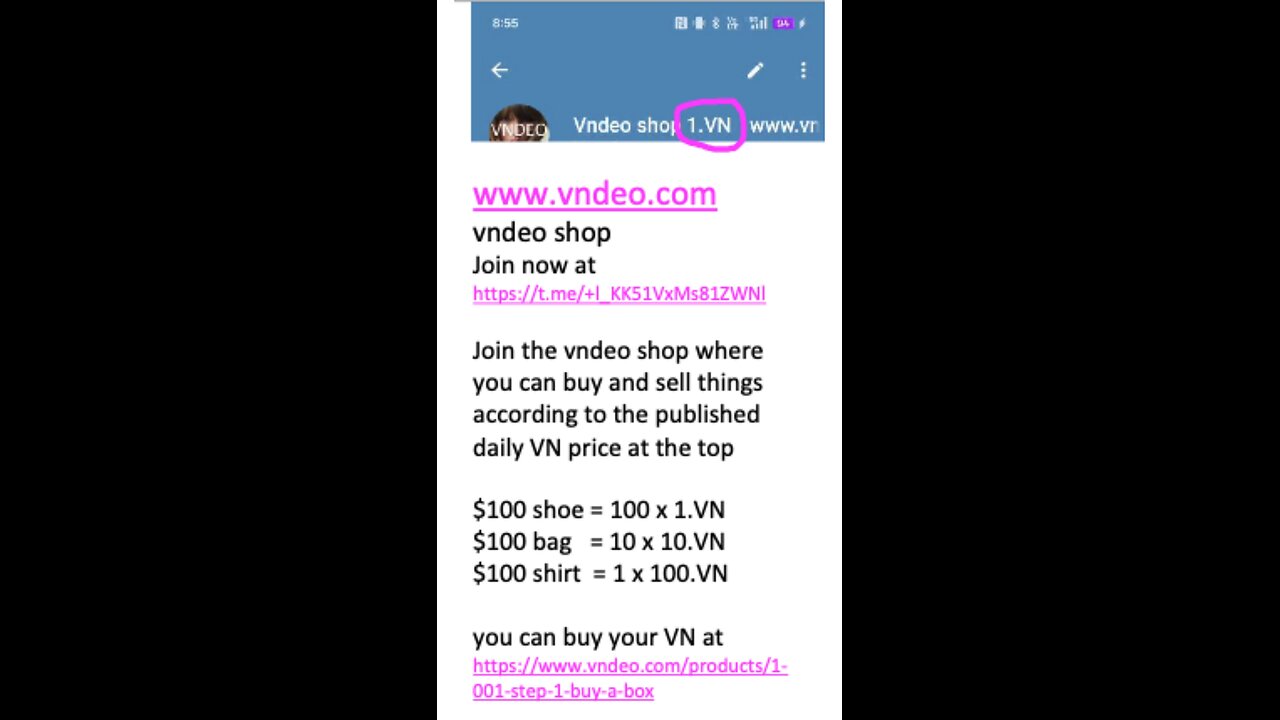 www.vndeo.com Join the vndeo shop now