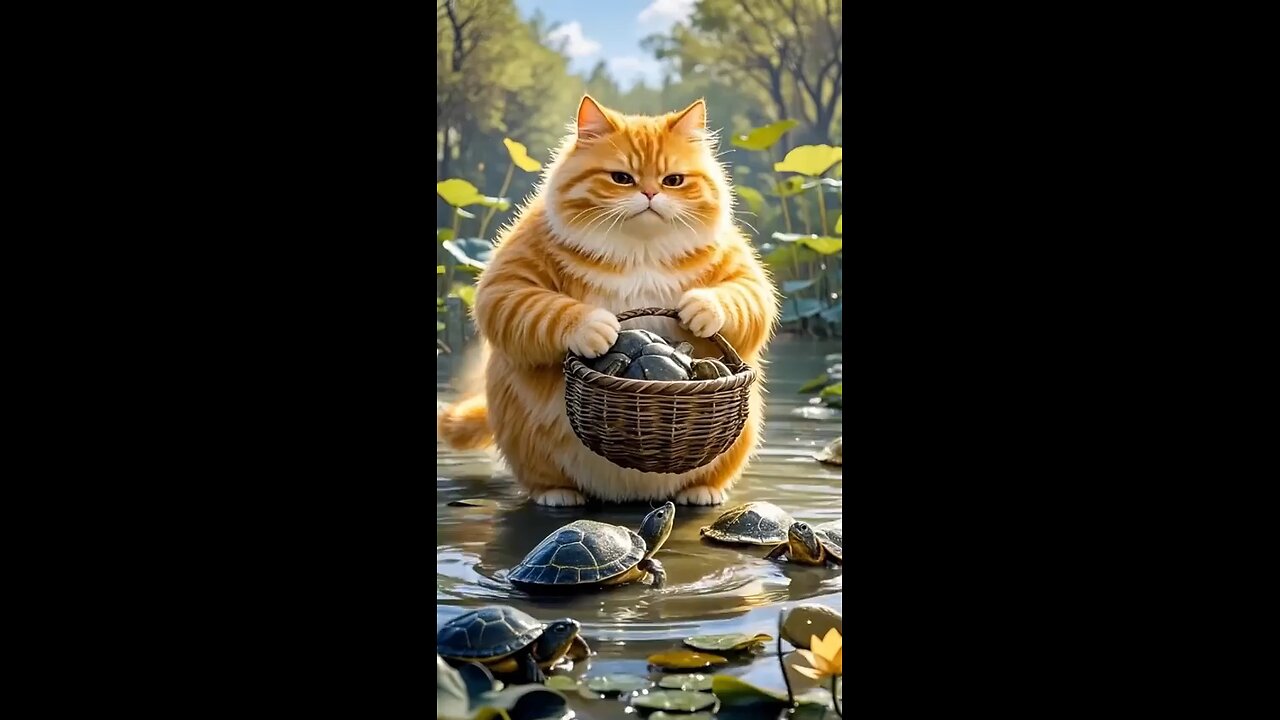 Flupphy Cat Traps Turtle in Funniest Way! 🐱🐢😂 |