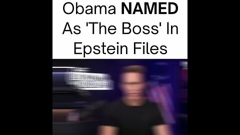 Obama Named As The “Boss” In The Epstein Files🔥