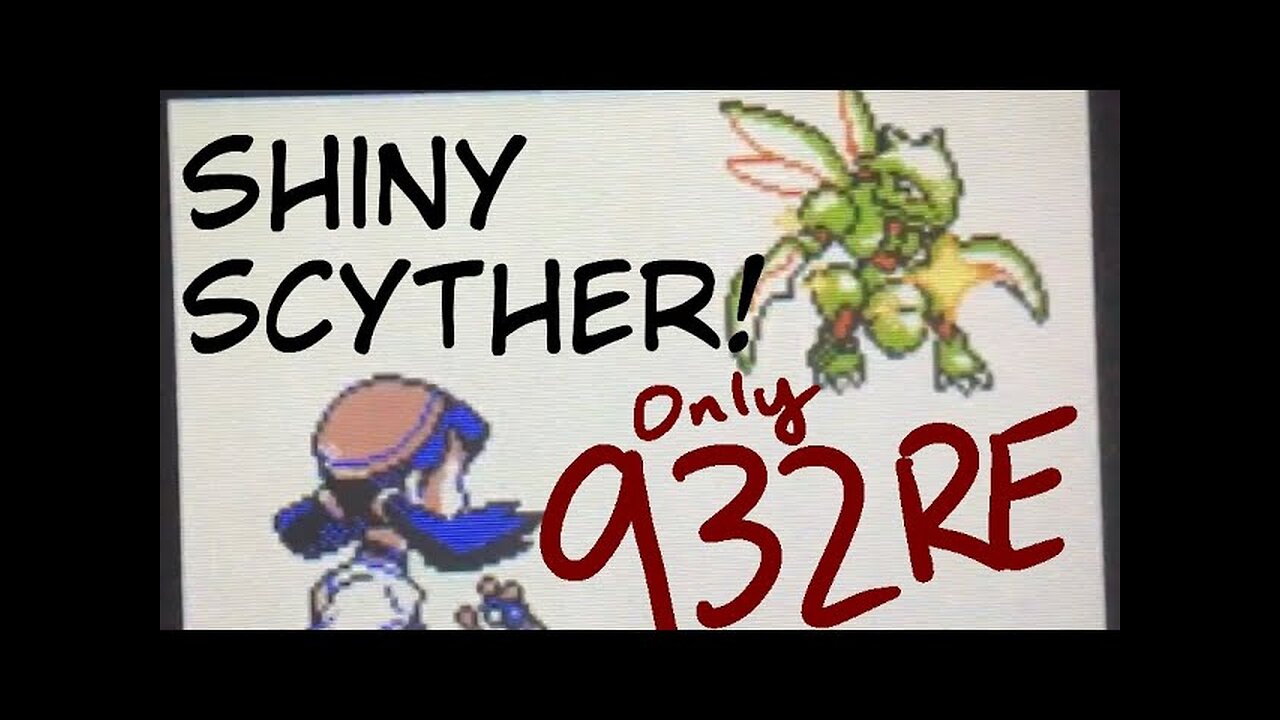 Live Shiny Scyther Pokemon Crystal after 932 RE! Full Odds in the Bug Catching Contest!