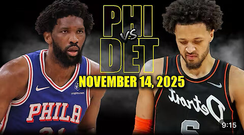 Detroit Pistons versus Philadelphia 76ers game highlights