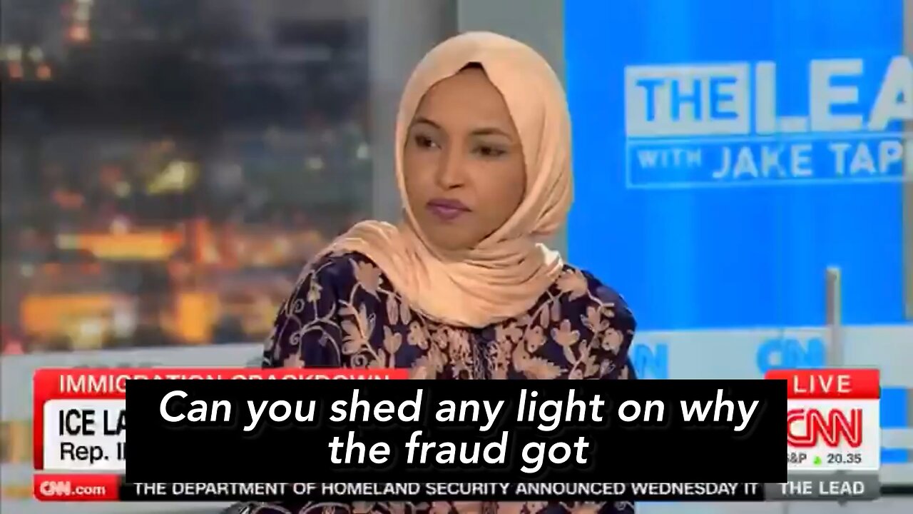 Ilhan Omar gives some “clarity” on what led to the rampant Somali fraud in Minnesota. Deport her now