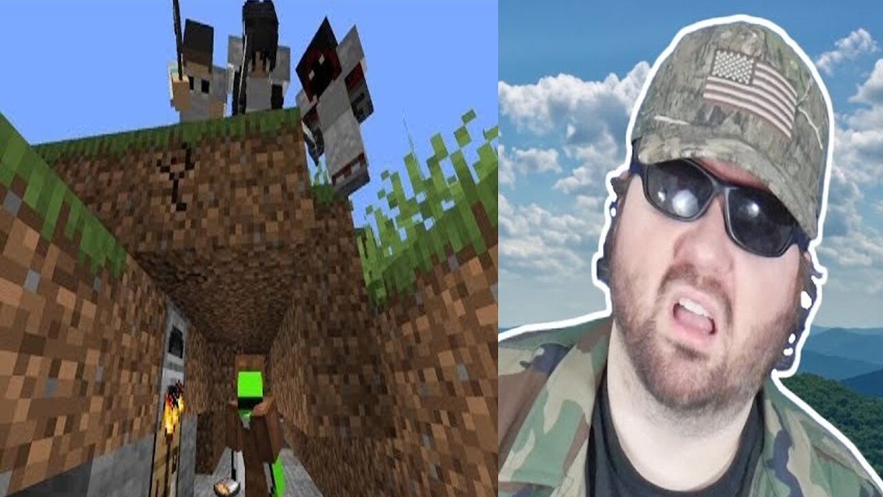Minecraft Speedrunner VS 3 Hunters (Dream) - Reaction! (BBT)