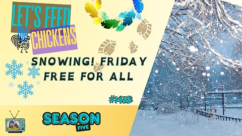 Snowing! Friday Free For All | Let's Feed the Chickens | E143b