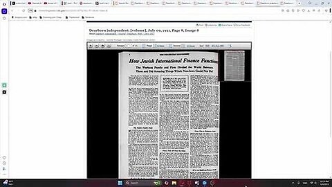 How Jewish International Finance Functions -- Dearborn Independent 1941