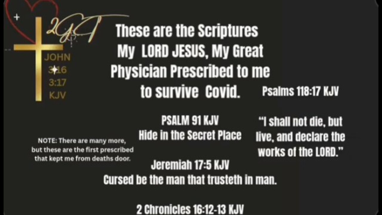 How to Survive the Next Pandemic: Christian Testimony How I Survived Covid Note: Don't Trust CDC