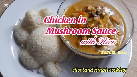 Juicy Chicken Smothered in a Mushroom Sauce