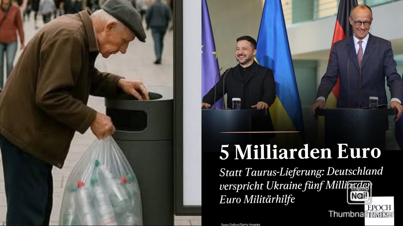 5000 Millionen verschenkt Friedrich Merz in die Ukraine.