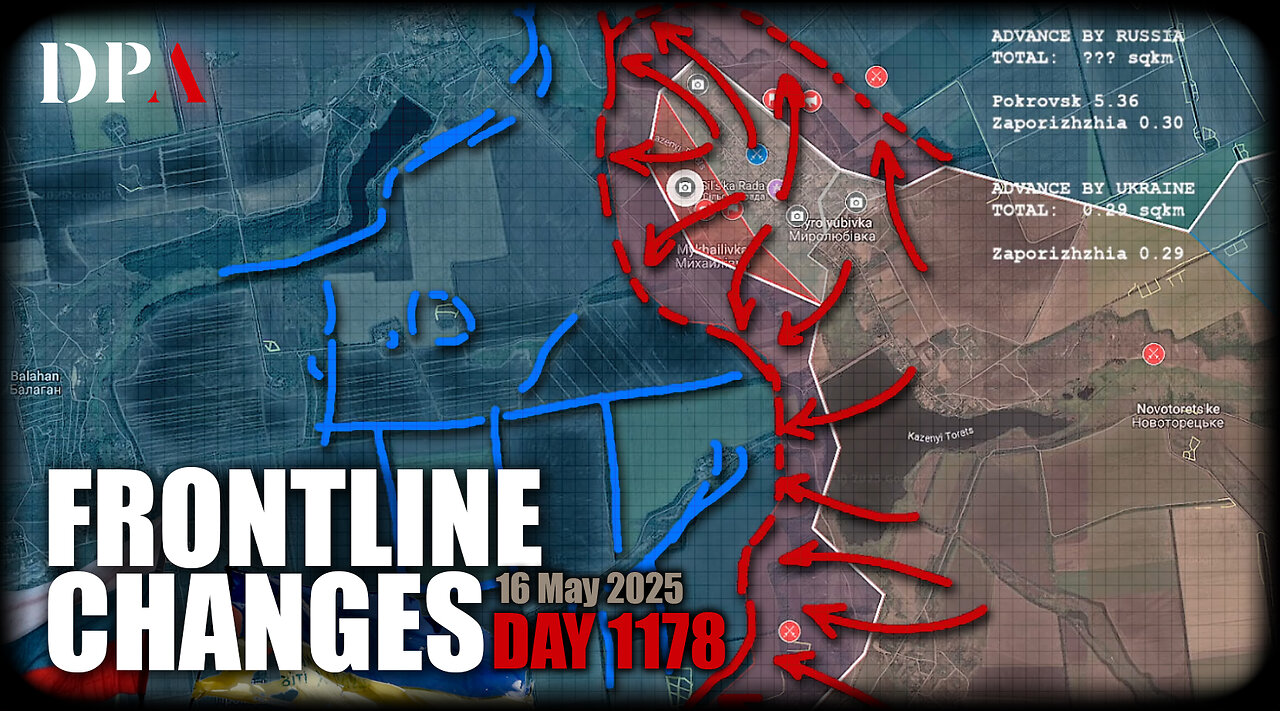 [ Ukraine Frontline Changes ] East of Myrnohrad under threat; Russia secure captures!