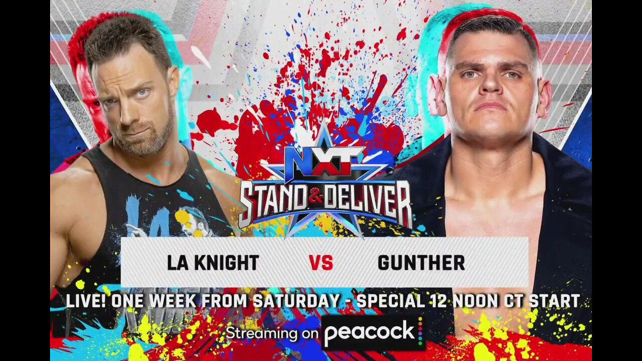 Gunther vs LA Knight Stand & Deliver 2022 Highlights