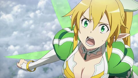 Sword Art Online - Kirito tries to fly to the top of the World Tree