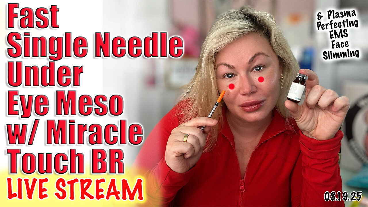 Live FAST Single Needle Under EYe Meso, Miracle Touch BR! ACeCosm code Jessica10 saves