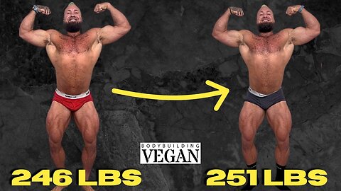 Full Day of Eating & Chest + Tris Workout | BODYBUILDING Vegan Bulk to 275 lbs. Week 2