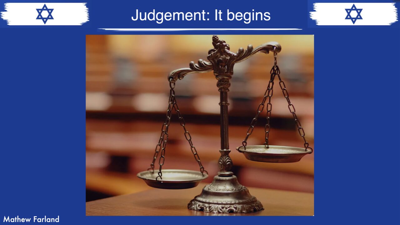 Judgement: It begins- Mathew Farland- September 14, 2025