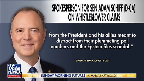 Special Prosecutor Ed Martin: “Adam Schiff is being investigated for all his criminal