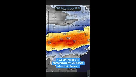 A foot of snow coming to Texas?!