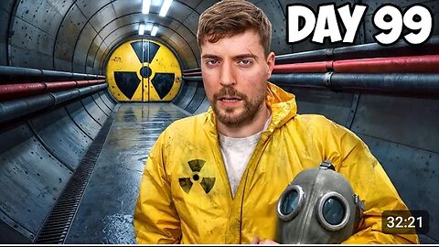 Survive 100 day in nuclear bunker,500,000