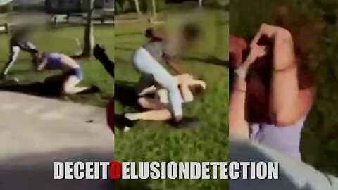 Caught on Tape A group of black female teens lured a 13-year-old white female child to a park and violently assaulted her