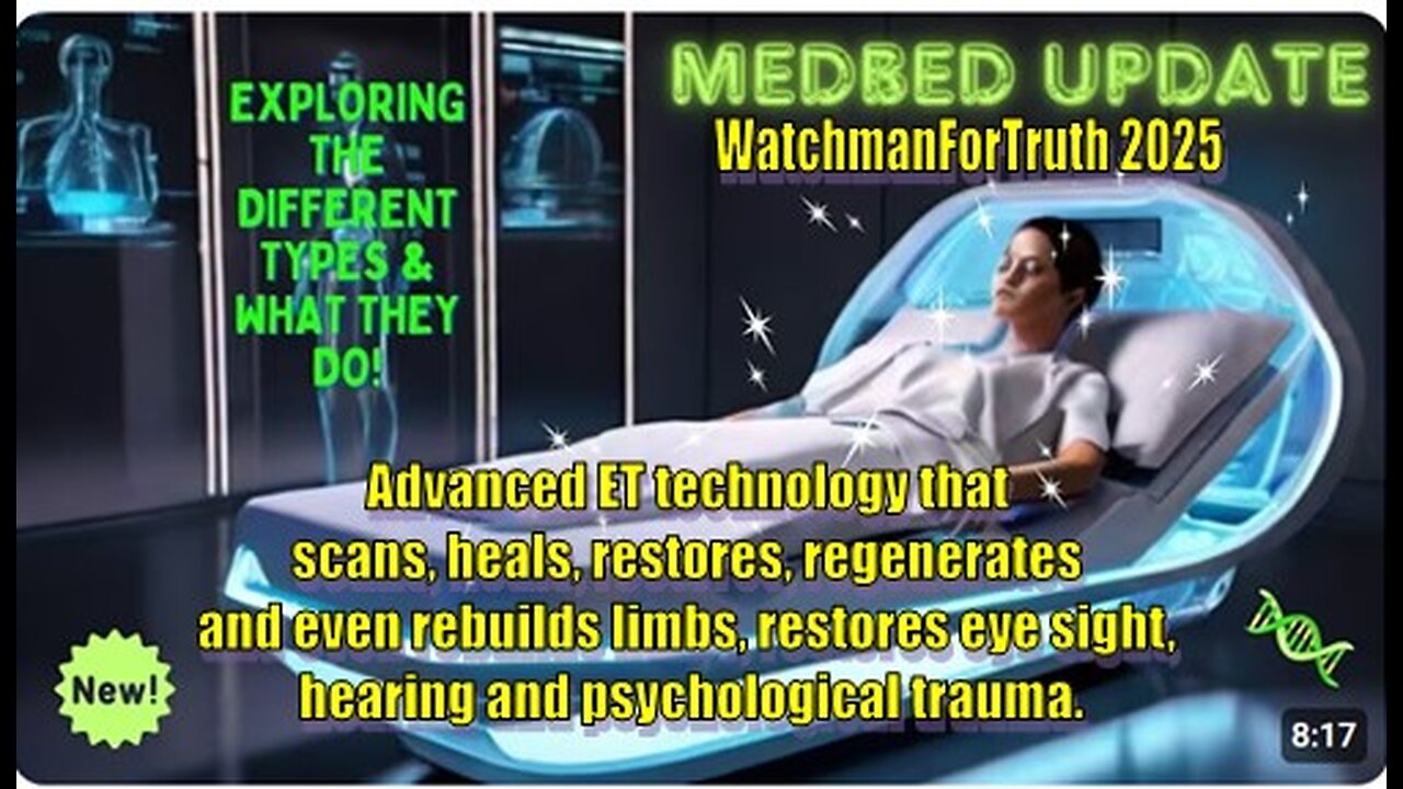 🌟 The Future of Healing: An Update on the different Types of Medbeds and what they do! 🚀