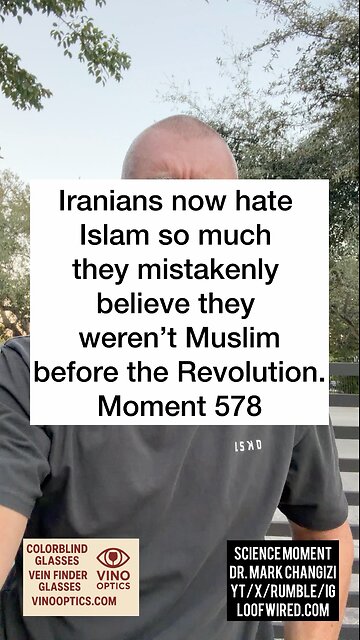 Iranians now hate Islam so much they falsely believe they weren’t Muslim before 1979. Moment 578