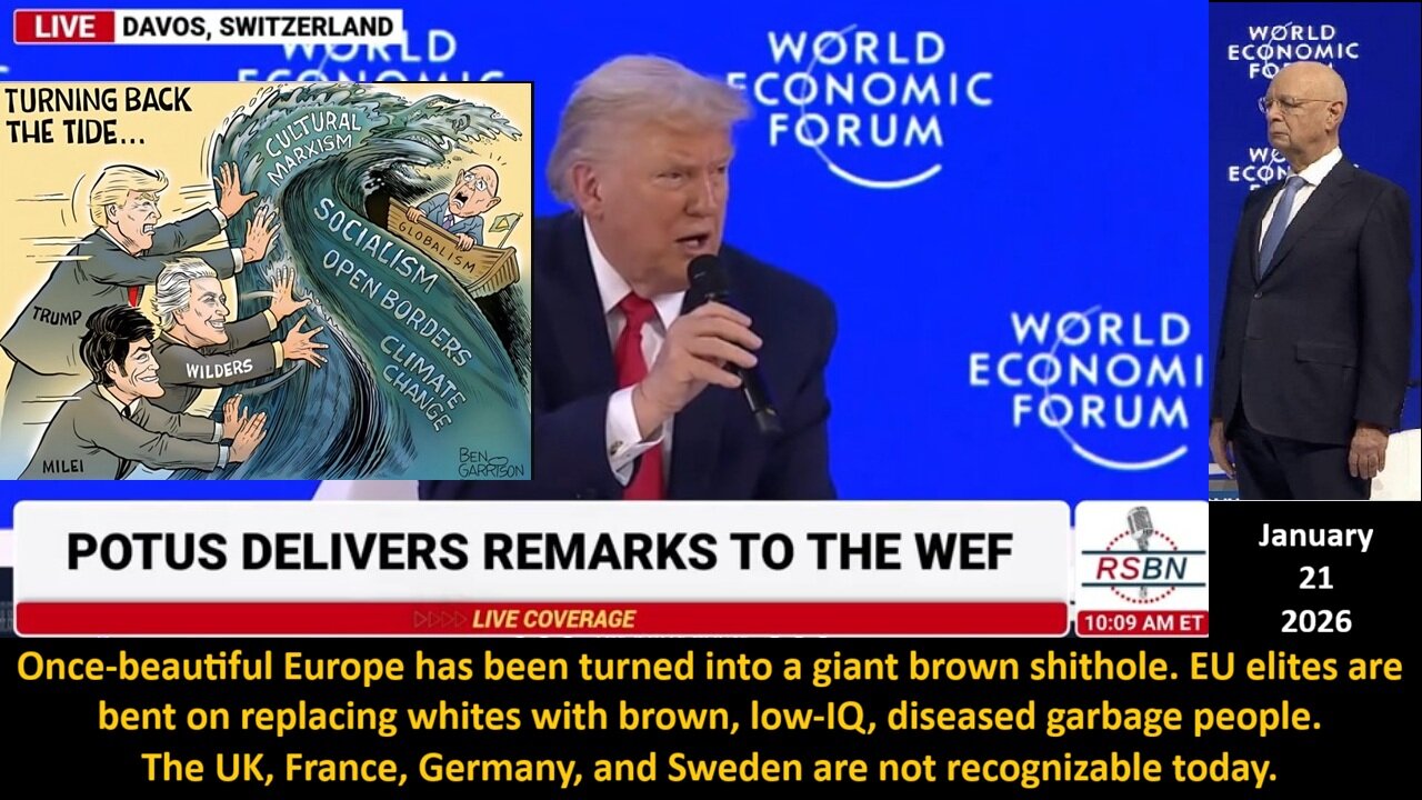 President Trump: Once-beautiful Europe has been turned into a giant brown shithole. EU elites are bent on replacing whites with brown, low-IQ, diseased garbage people. The UK, France, Germany, and Sweden are not recognizable today.