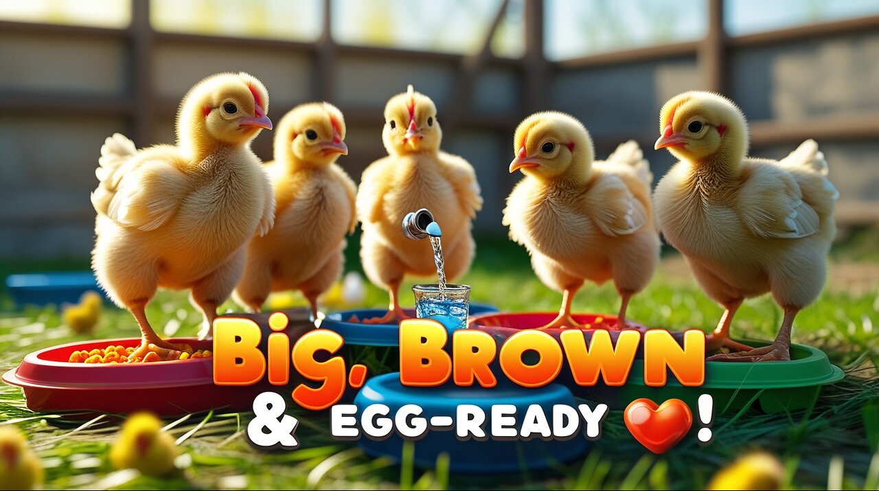 Day 38 of Lohmann Brown Chicks 🐣✨ Growing Strong & Egg-Ready!