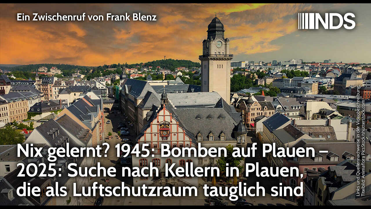 Nix gelernt? 1945: Bomben auf Plauen – 2025: Suche nach tauglichen Luftschutzräumen in Plauen