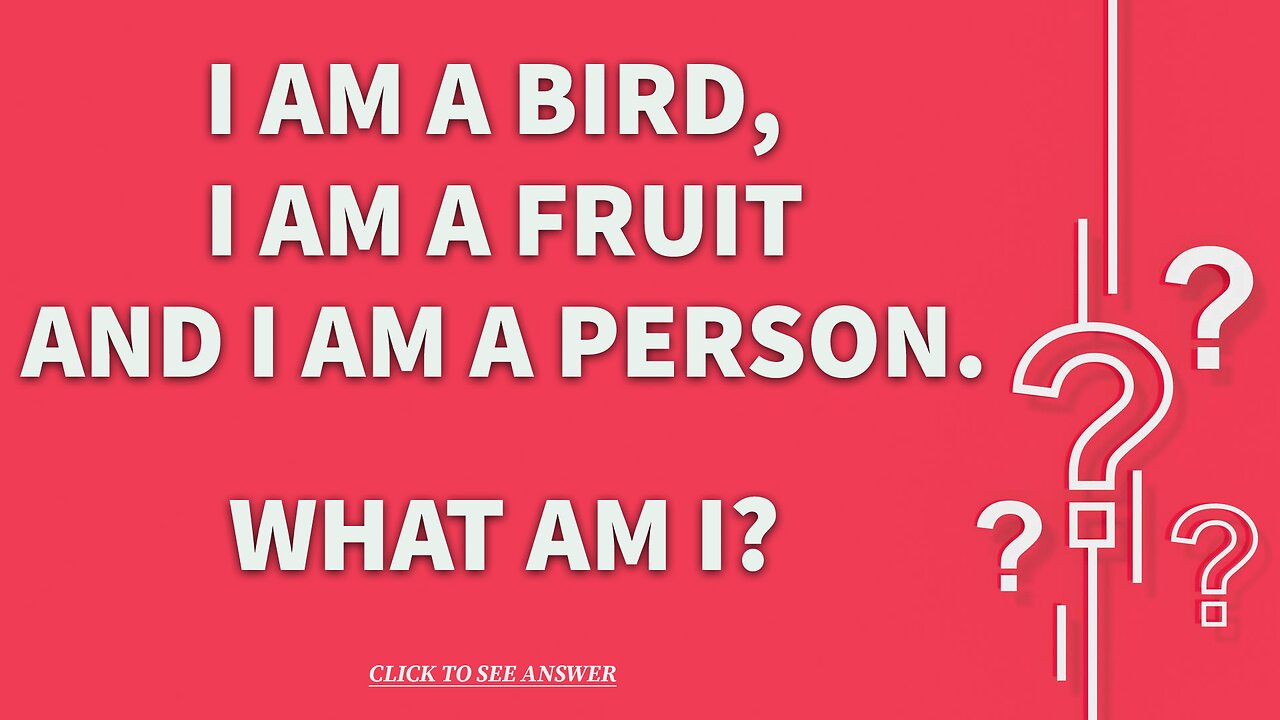 Do you know the answer to this riddle?