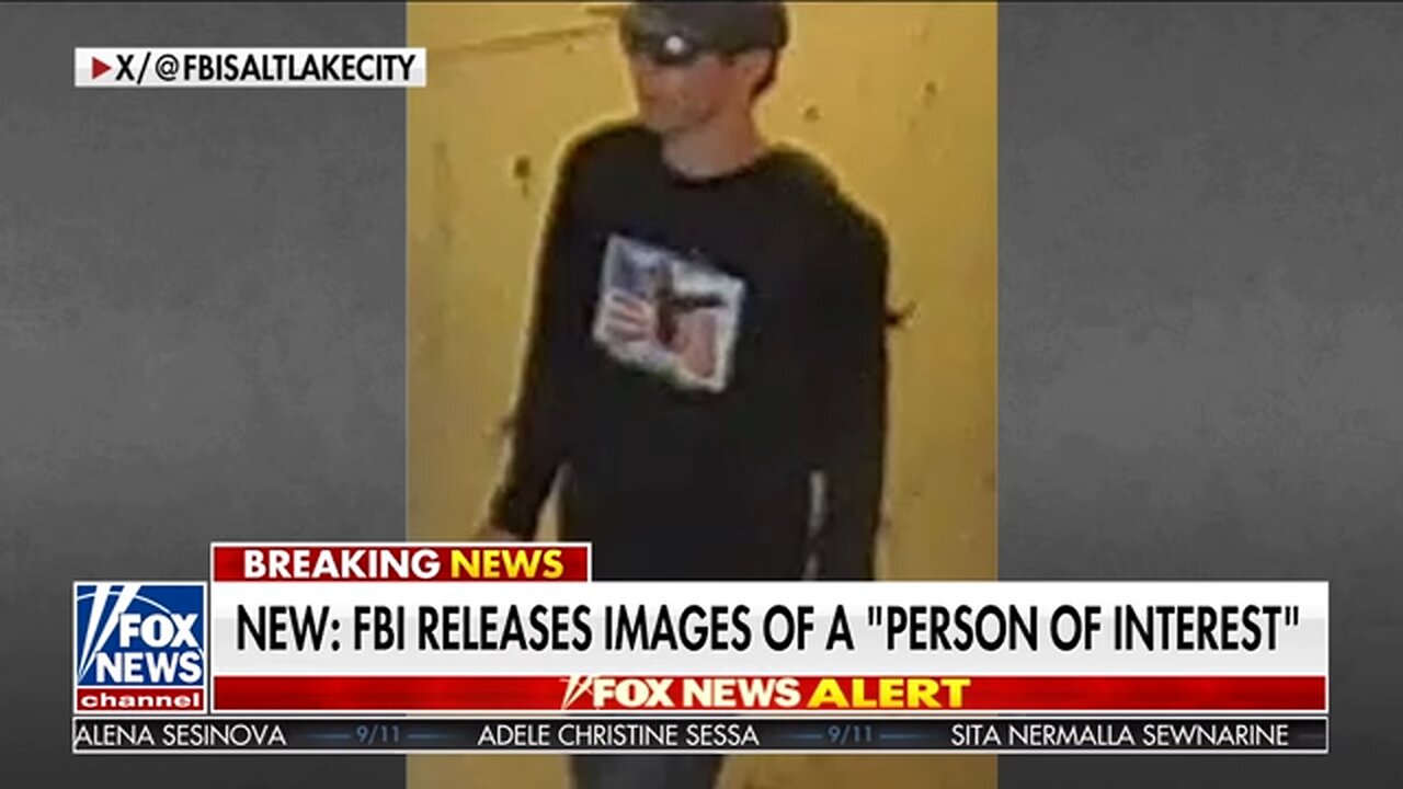 JUST IN: FBI shares images of 'person of interest' in Charlie Kirk assassination