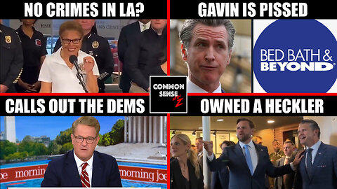 LA Mayor Denies Crime, Bed Bath & Beyond Ditches CA, Scarborough Slams Dems, JD Vance Owns Heckler
