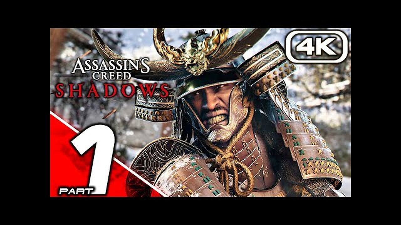 Assassins Creed Shadows part 1 4K video gameplay