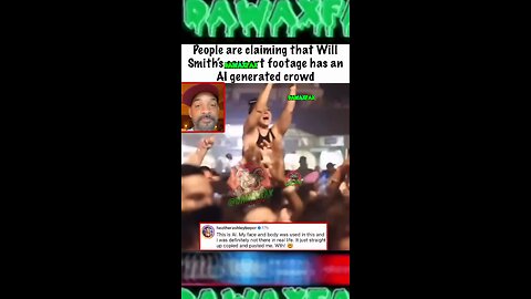 Somebody said that Will Smith is using AI generated crowds for stage concerts
