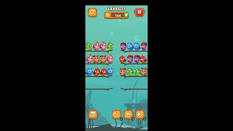 Bird sort color puzzle solve trick step by step solve