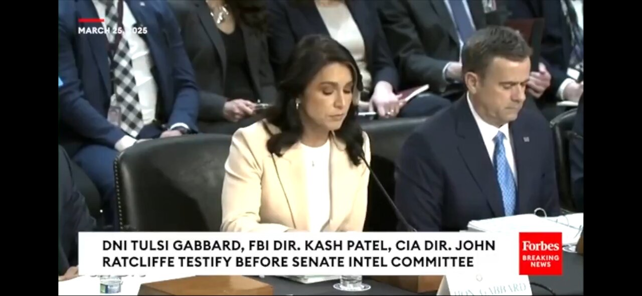 Flashback March 25, 2025: Tulsi Gabbard Testifies That Iran Is NOT Building a Nuclear Weapon