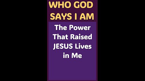 THE POWER THAT RAISED JESUS LIVES IN ME #wordofgod #Jesus #wisdom #God #power #HolySpirit #strength