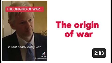 The origin of war