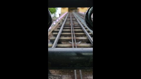 Riding down the Monongahela Incline in Pittsburgh