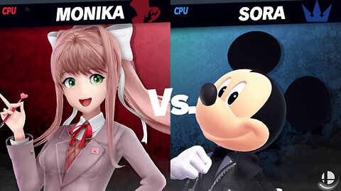 Monika vs Mickey Mouse [Angel David Novel Review Request] - SSBU Quickie -By Taro1321/YujiR0ckSt4r