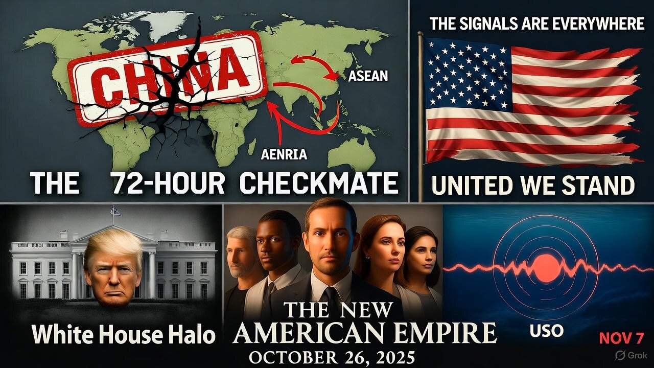 The 72-Hour Checkmate: How Trump Just Broke China's Grip, WWG1WGA: This Is About Saving America