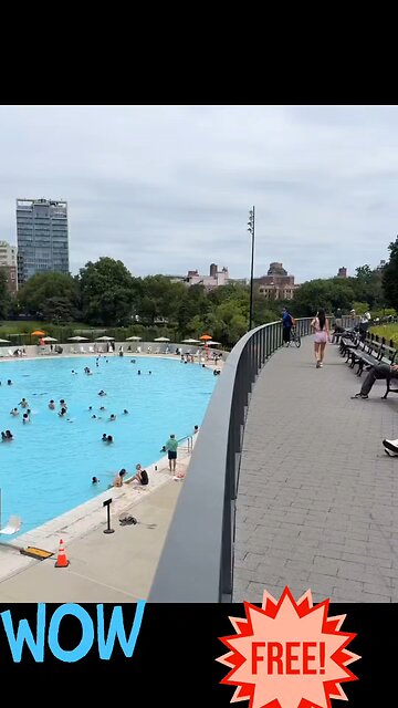 gorgeouspublic pool in Central Park that just opened up for FREE entry. Socialism is rampant in NYC!