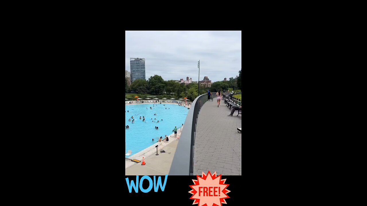 gorgeouspublic pool in Central Park that just opened up for FREE entry. Socialism is rampant in NYC!