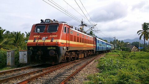 Scenary from door view of indian railways