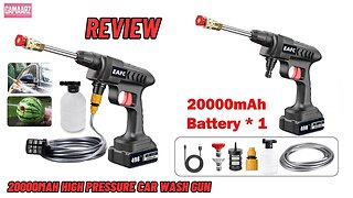 Powerful Performance Unveiled： 20,000mAh High-Pressure Car Wash Gun Review