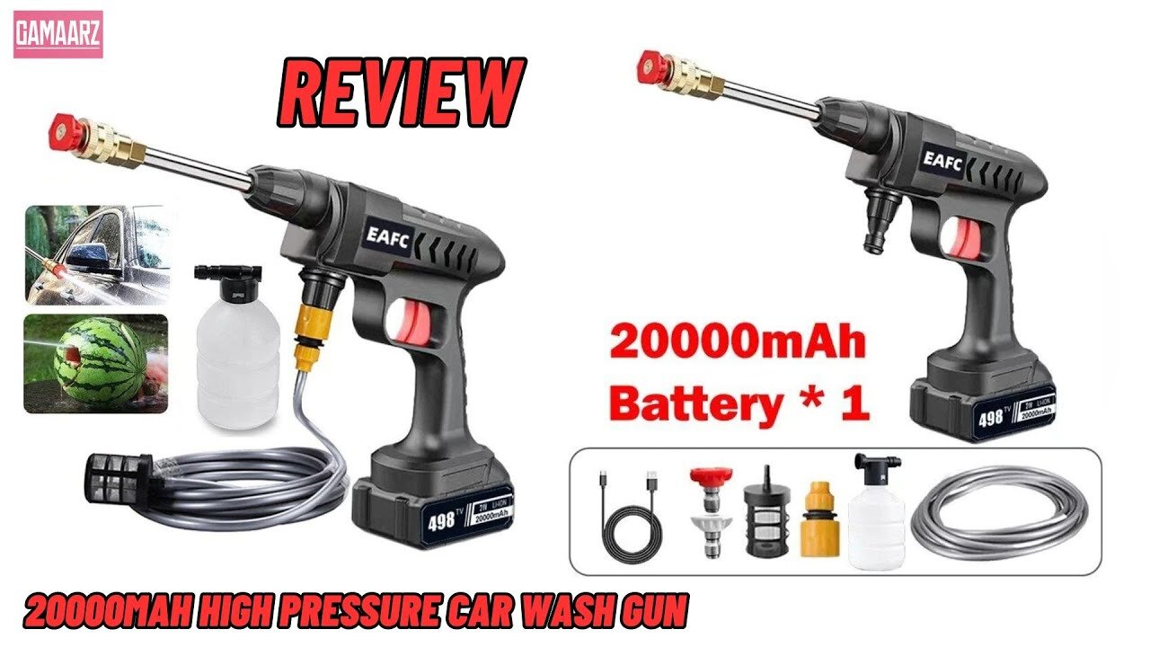Powerful Performance Unveiled: 20,000mAh High-Pressure Car Wash Gun Review