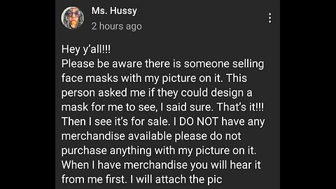 Hussy Nov 2020 Threatening a Lawsuit