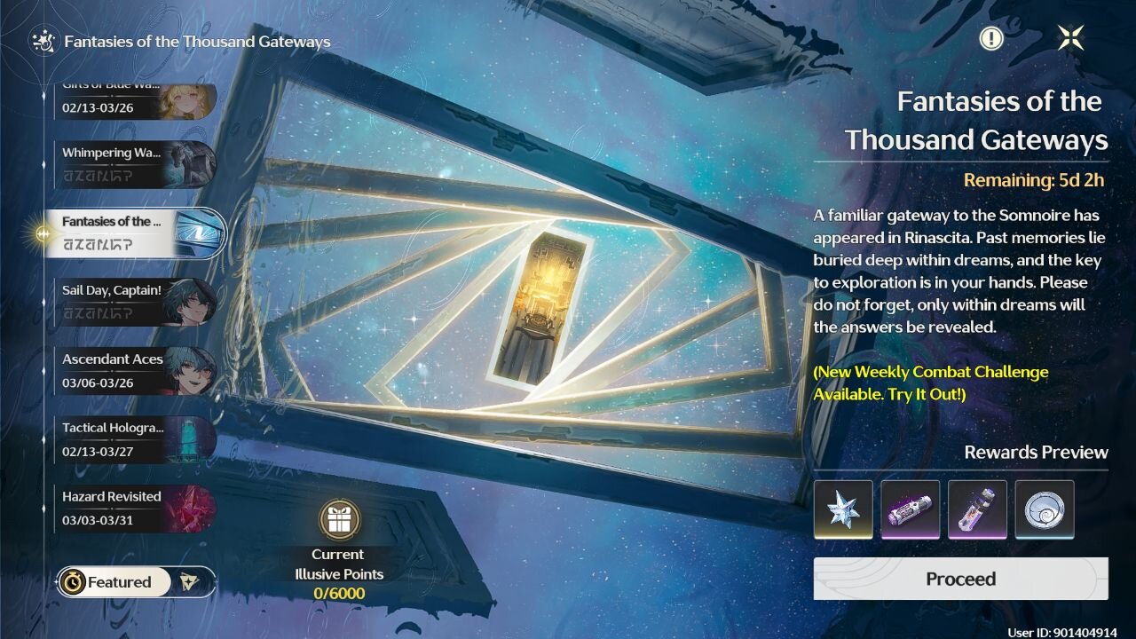 "Fantasies of the Thousand Gateways" - Wuthering Waves (24 - 30 March)