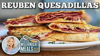Quick and Easy Reuben Quesadillas on the Blackstone Griddle