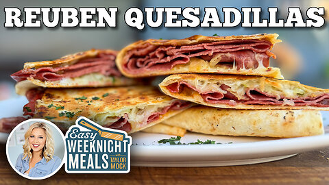 Quick and Easy Reuben Quesadillas on the Blackstone Griddle