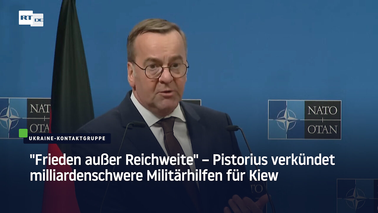 "Frieden außer Reichweite" – Pistorius verkündet milliardenschwere Militärhilfen für Kiew