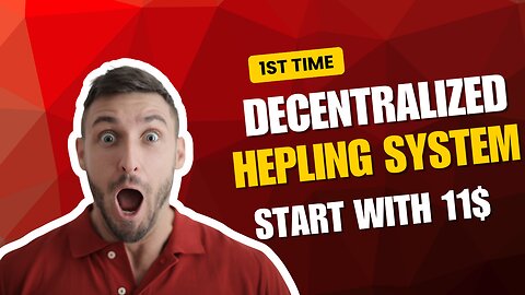 CRH 1st time decentralized hepling system